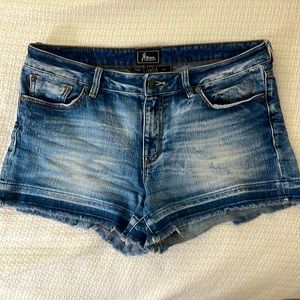 REMIX by Rock Revival -  Sz 31 Deep Blue destructed short